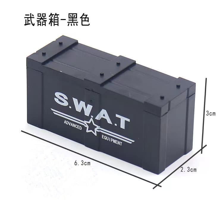 Swat กล่องฟิกเกอร์ทหาร ขนาดเล็ก อุปกรณ์เสริม สําหรับเด็กผู้ชาย รูปที่ 2