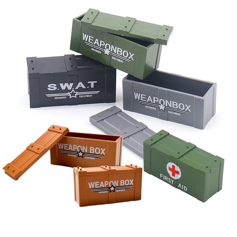 Swat กล่องฟิกเกอร์ทหาร ขนาดเล็ก อุปกรณ์เสริม สําหรับเด็กผู้ชาย รูปที่ 1