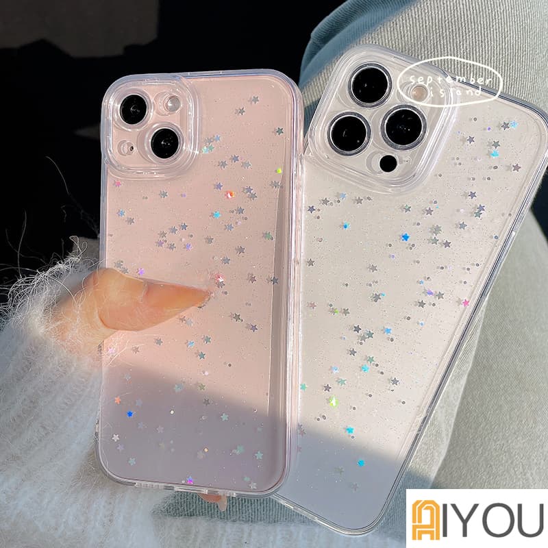 Tpu Glitter กันกระแทกเคสโทรศัพท์สําหรับ iPhone 17 Pro Max 16 15 14 Pro Max 11 12 13 Pro MaxX XS Max XR 7 8 Plus โปร่งใสกันกระแทกกรณีพร้อมเลนส์กล้องป้องกัน รูปที่ 6