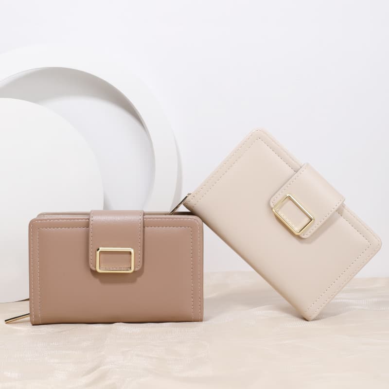 Seagloca ใหม่ กระเป๋าสตางค์ หนัง PU สีพื้น อเนกประสงค์ สไตล์เกาหลี แฟชั่นสําหรับผู้หญิง No 1616 รูปที่ 3