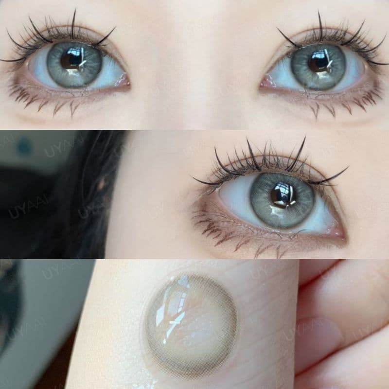 UYAAI คอนแทคเลนส์สายตาสั้น สีเทา 14.2 มม. รูปที่ 2