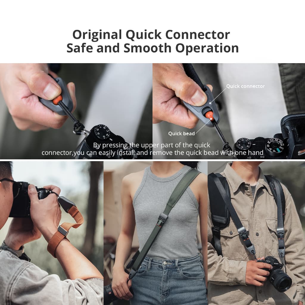 PGYTECH สายคาดไหล่กล้อง - สำหรับกล้อง Sony Canon Fuji Nikon มีแผงปล่องออกด่วน ปรับได้ตามต้องการ สายคาดแขนข้างแข็งแรง ยืดหยุ่นสูง รูปที่ 8