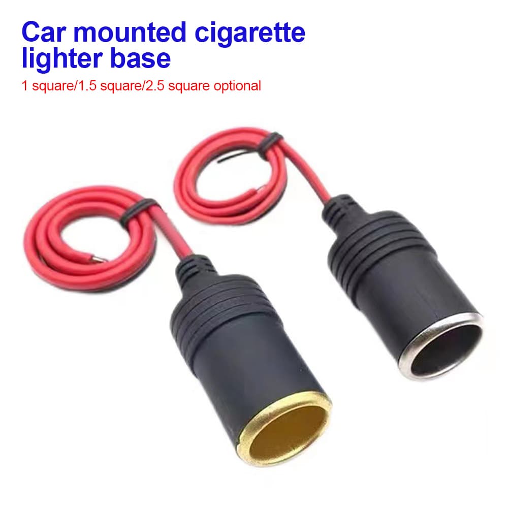 อะแดปเตอร์ซ็อกเก็ตที่จุดในรถยนต์ 12V 24V 10A 15A 20A ตัวเมีย 30 ซม. รูปที่ 1