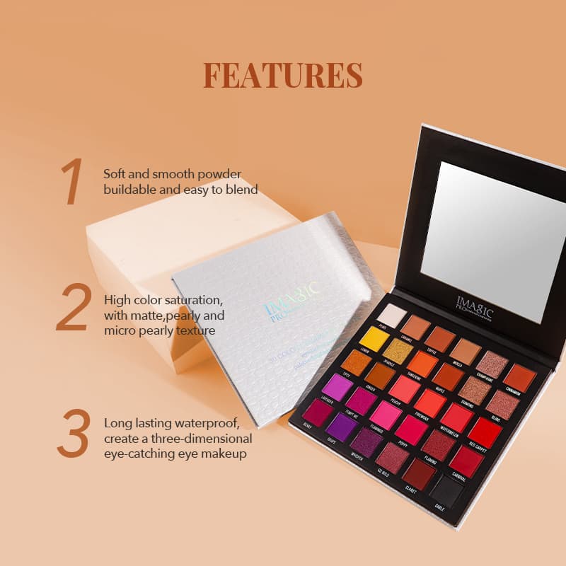 imagic พาเลทอายแชโดว์ 30 สี หลายโทน รูปที่ 4