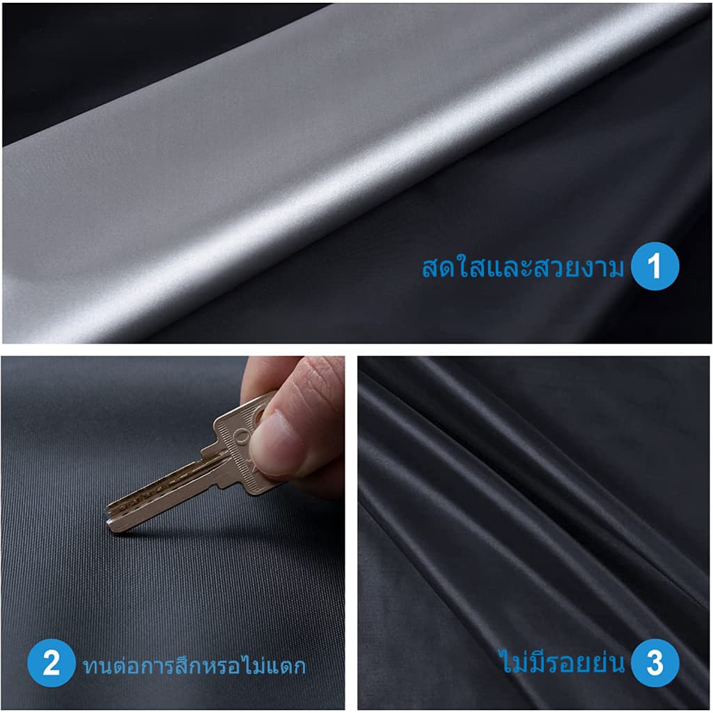 หน้าแรกดีที่สุด，ผ้าคลุมรถมอเตอร์ไซค์ ผ้าคลุมรถ หนาดี ทนทาน shopee หนา 3 ชั้น ผ้าคลุมรถ，ฝาครอบรถจักรยานยนต์，3 ชั้น，รถจักรย，านยนต์กันน้ำกั，นฝนกันฝุ่นป้อ，งกันรังสียูวีรถจักรยานยนต์ รูปที่ 3
