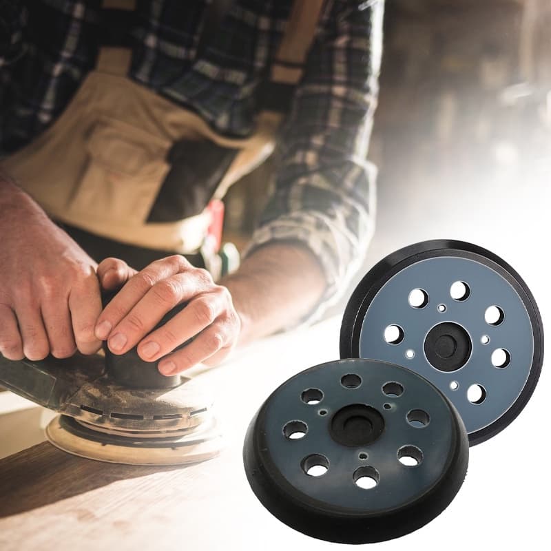 5 นิ้ว 125 มม. 8 หลุม 3 และ 4 เล็บ Hook Loop Orbital Sander ReplacementPad Backing Pad Sanding Backing Disc รูปที่ 7