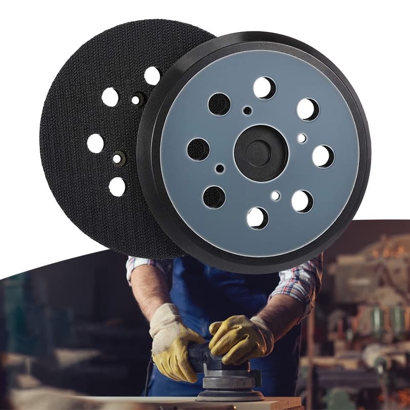 5 นิ้ว 125 มม. 8 หลุม 3 และ 4 เล็บ Hook Loop Orbital Sander ReplacementPad Backing Pad Sanding Backing Disc รูปที่ 5