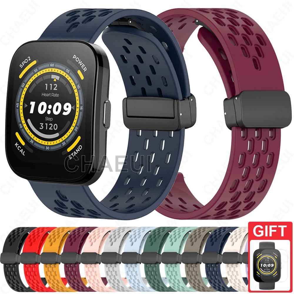 สายซิลิโคน Breathable Band อุปกรณ์เสริมสําหรับ Amazfit Bip Max 6 5 Unity 3 U Pro S / GTS 4 Mini 3 2 รูปที่ 1
