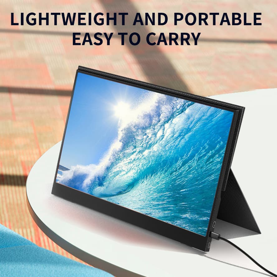 Maingear หน้าจอมอนิเตอร์ IPS HDR Portable monitor 1920*1080p 15.6 นิ้ว แบบพกพา สําหรับ Switch XBOX PS4 PS5 โทรศัพท์มือถือ แล็ปท็อป รูปที่ 3