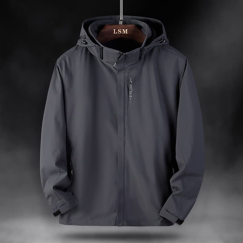 ZITY เสื้อแจ็คเก็ตผู้ชายกันลม สำหรับเดินป่า น้ำหนักเบา ระบายอากาศดีเยี่ยม Men Jacket รูปที่ 6