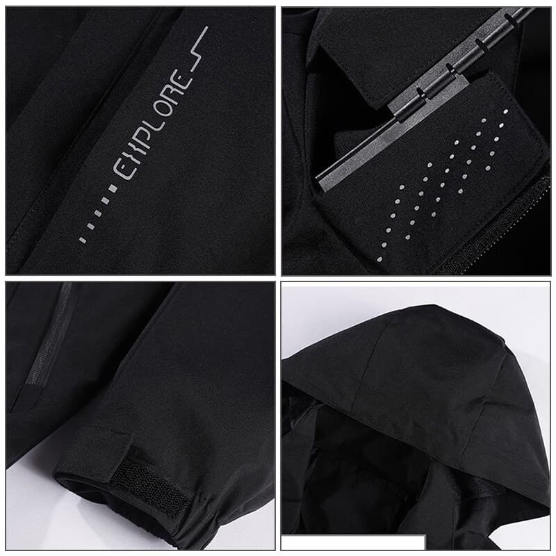 ZITY เสื้อแจ็คเก็ตผู้ชายกันลม สำหรับเดินป่า น้ำหนักเบา ระบายอากาศดีเยี่ยม Men Jacket รูปที่ 5