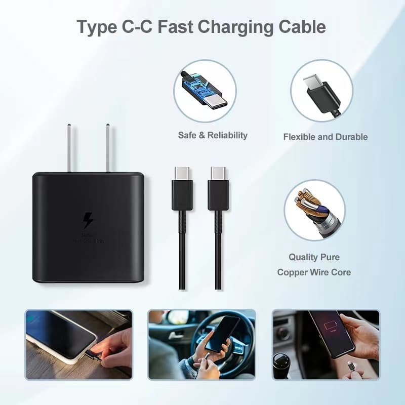 MOJUE Samsvng For Galaxy หัวชาร์จเร็ว 25W สำหรับ Fast Charge Samsvng รูปที่ 5