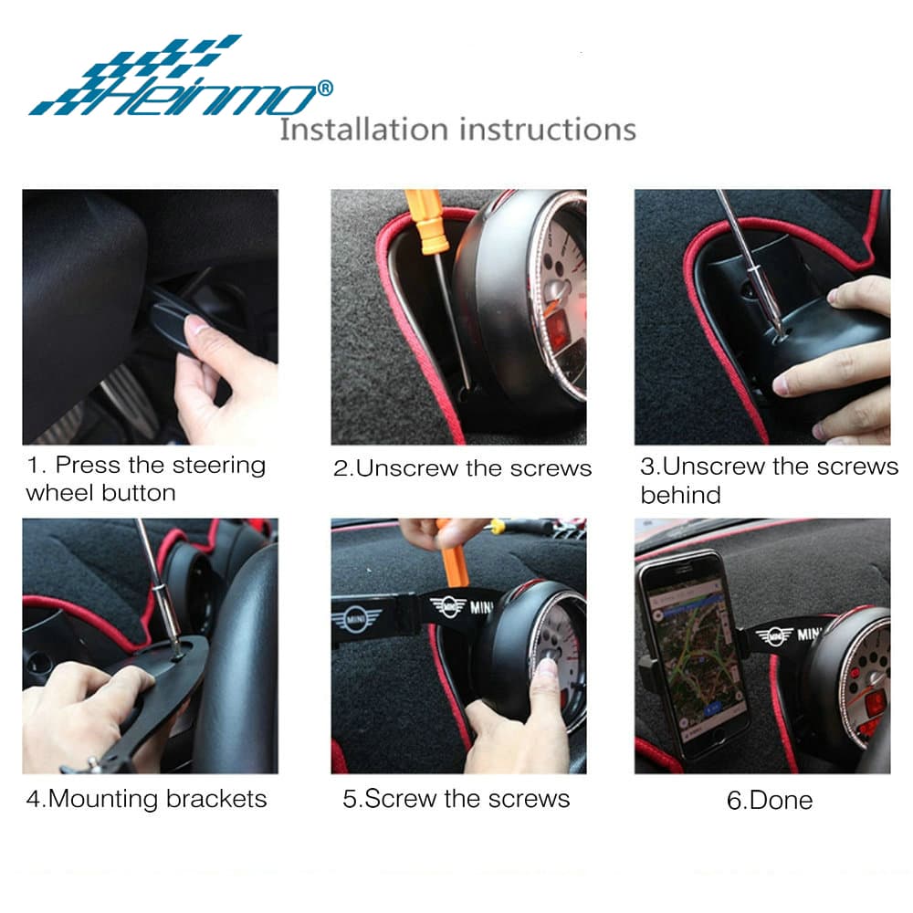 ขาตั้งโทรศัพท์มือถือ GPS สําหรับ MINI Countryman R55 R57 R60 R61 MINI Cooper F54 F56 F55 F60 Clubman รูปที่ 7