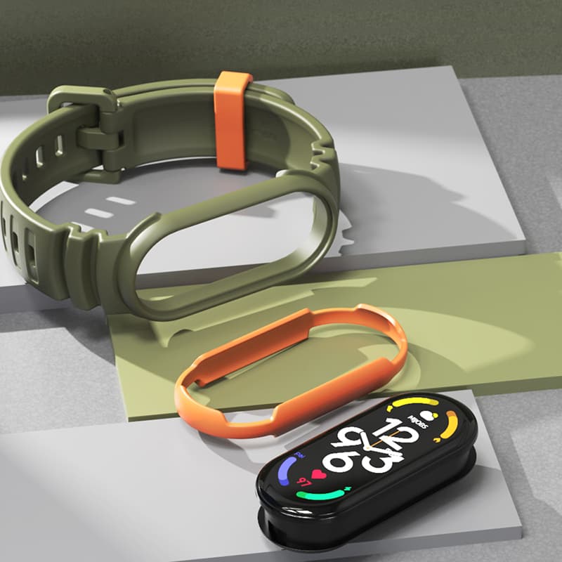 Mijobs สําหรับ Mi Band 10 9 8 ผู้ชายผู้หญิงกันน้ําสําหรับ Mi Band 7 สร้อยข้อมือกีฬาสําหรับ Xiaomi Mi Band 6/Mi Band 5 NFC Global รุ่น TPU เปลี่ยนอุปกรณ์เสริมสายรัดข้อมือ รูปที่ 6