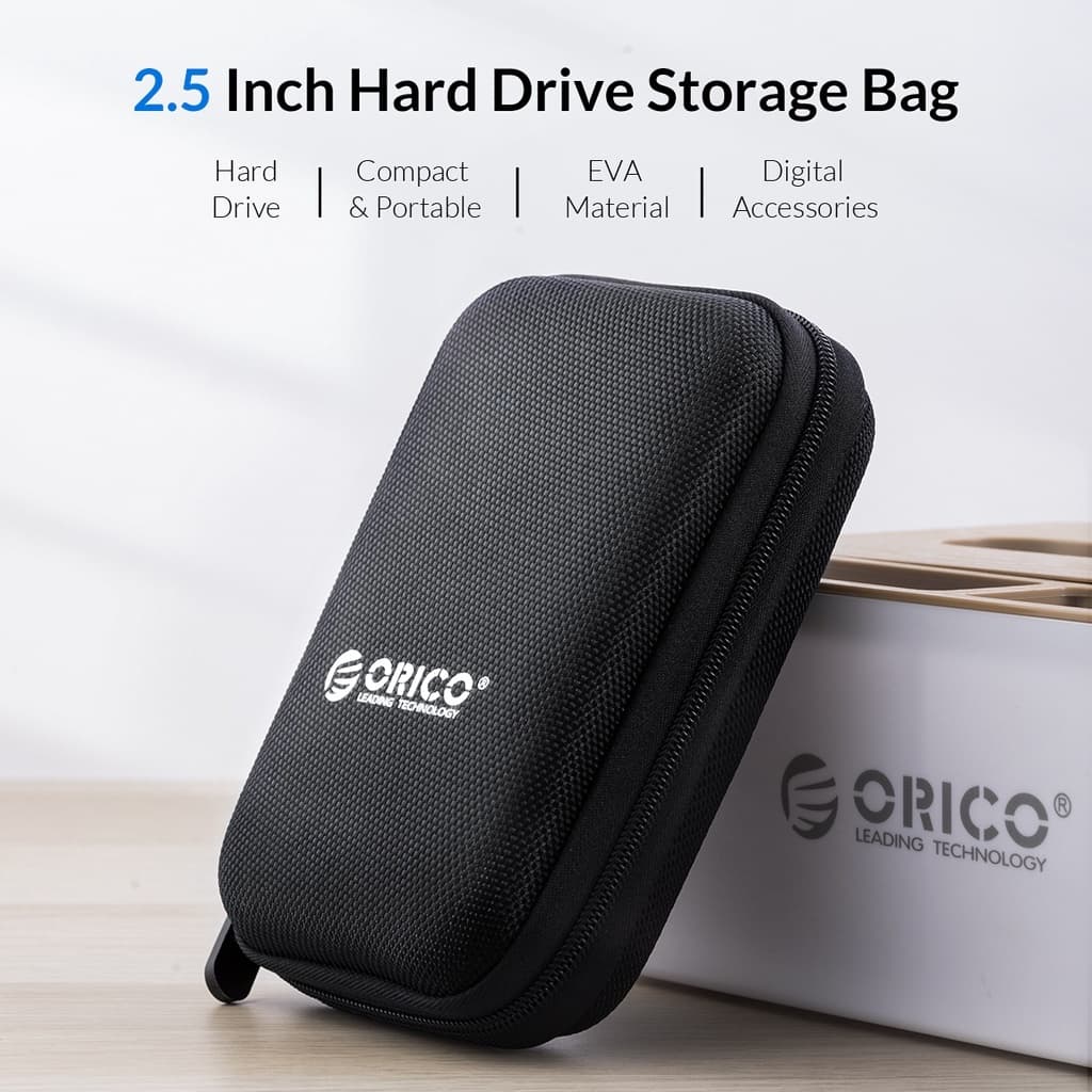 Orico 2.5 นิ้ว HDD/SSD ฮาร์ดไดรฟ์กรณี HDD Protector กระเป๋าแบบพกพาฮาร์ดไดรฟ์ภายนอกสําหรับ USB อุปกรณ์เสริม รูปที่ 2