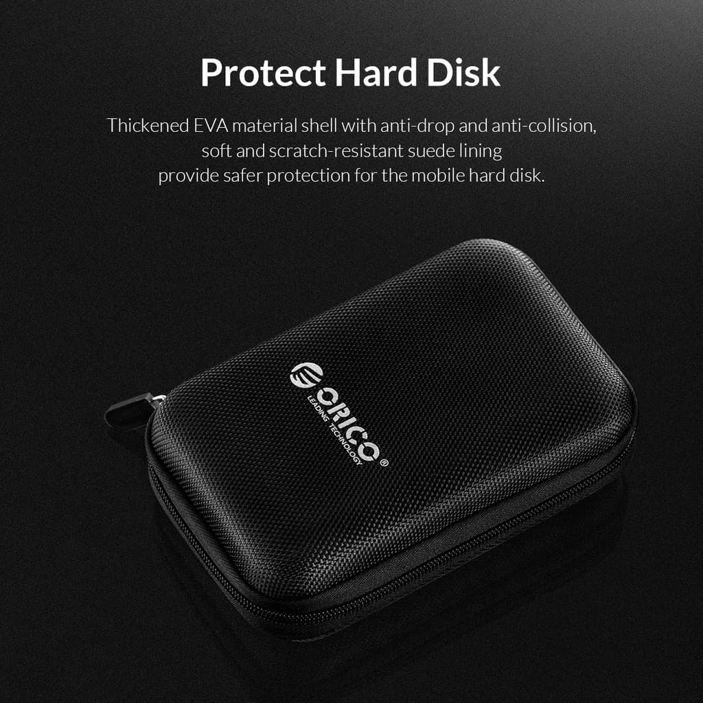 Orico 2.5 นิ้ว HDD/SSD ฮาร์ดไดรฟ์กรณี HDD Protector กระเป๋าแบบพกพาฮาร์ดไดรฟ์ภายนอกสําหรับ USB อุปกรณ์เสริม รูปที่ 3