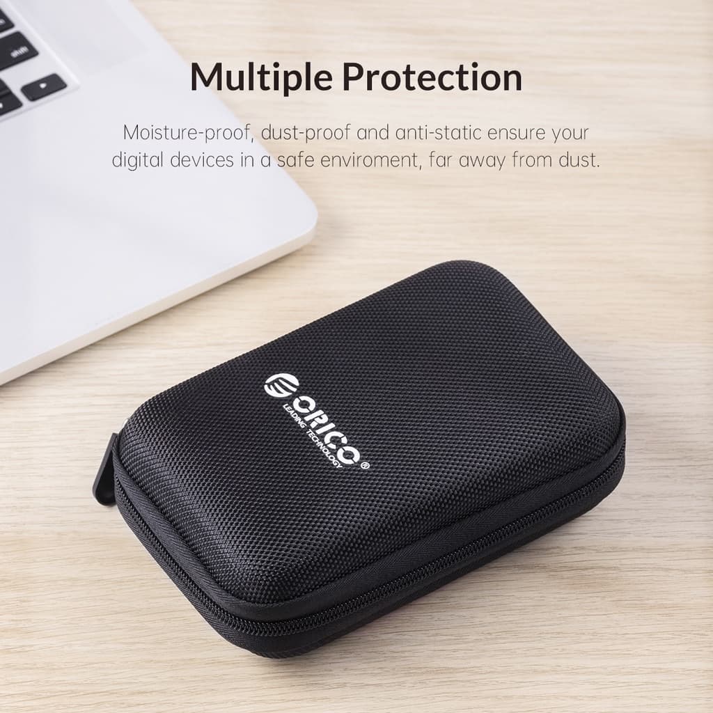 Orico 2.5 นิ้ว HDD/SSD ฮาร์ดไดรฟ์กรณี HDD Protector กระเป๋าแบบพกพาฮาร์ดไดรฟ์ภายนอกสําหรับ USB อุปกรณ์เสริม รูปที่ 6