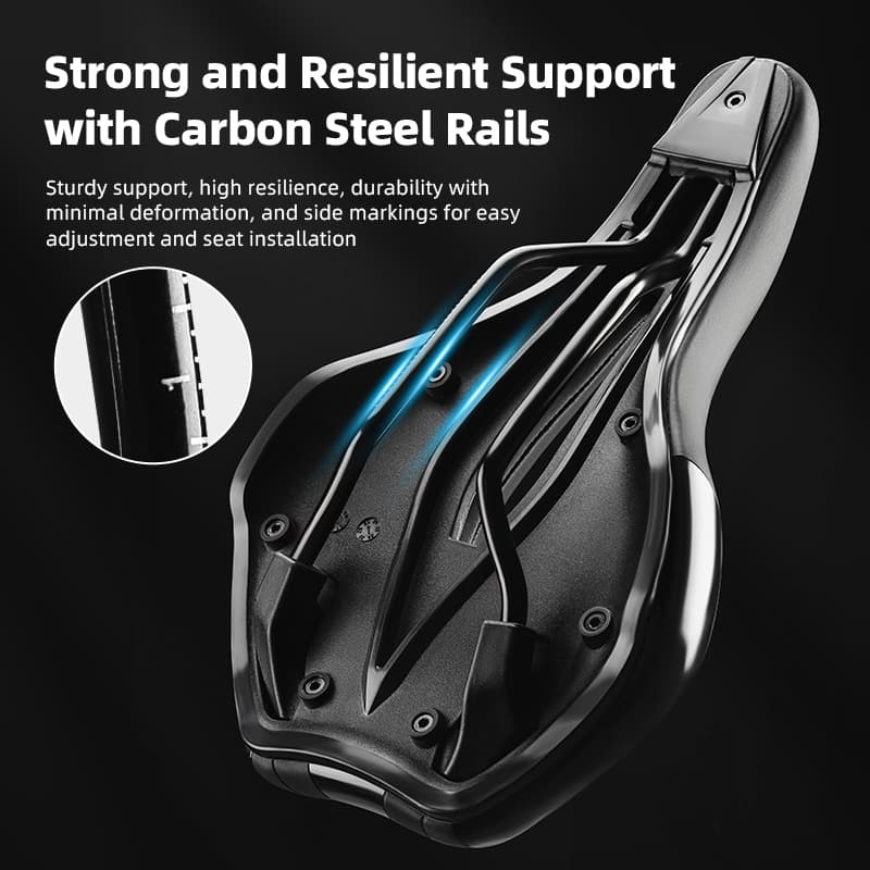 ROCKBROS เบาะจักรยาน นุ่ม นั่งสบาย ดีไซน์เว้ากลาง ลดแรงกด ระบายอากาศดี เหมาะสำหรับจักรยานเสือภูเขา/ถนน รูปที่ 4