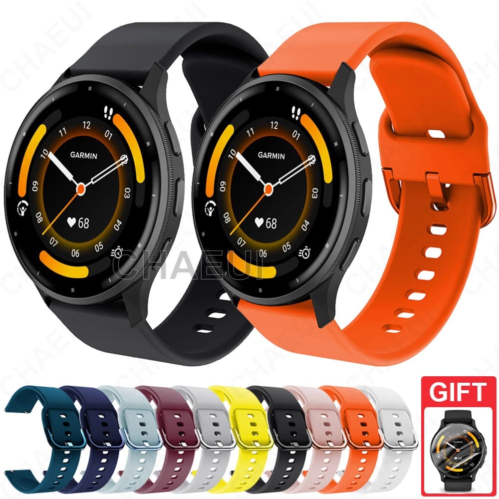 สายรัดซิลิโคนอุปกรณ์เสริมสร้อยข้อมือสําหรับ Garmin Venu 4 45mm / Venu 3 / Venu 2 Plus / Venu 2 รูปที่ 1