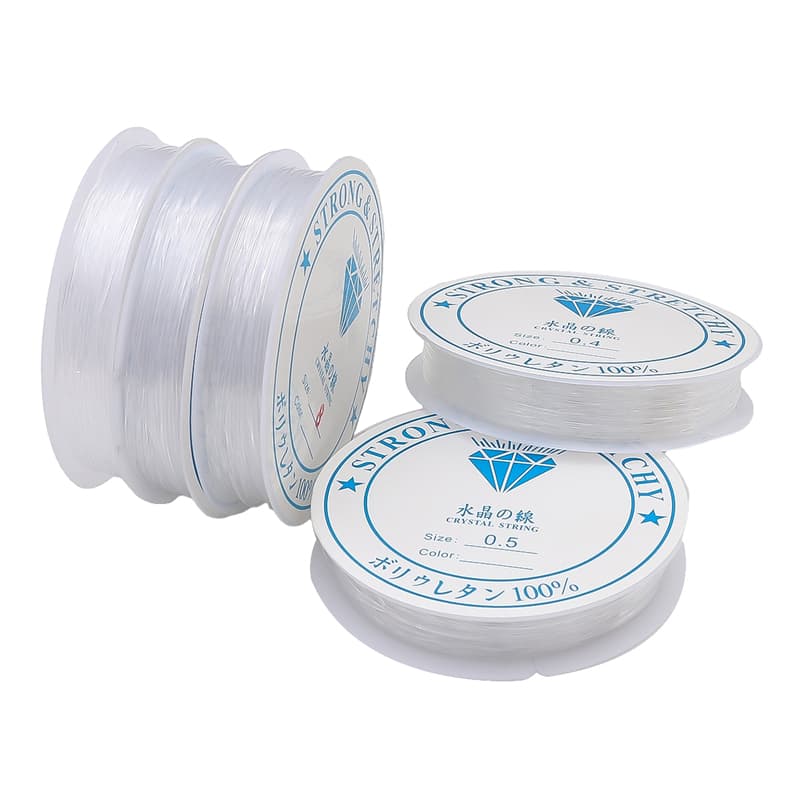 0.25 มม. - 0.8 มม. คริสตัลใส ลูกปัด สายสตริง ด้าย ไม่ยืด แข็งแรง สายไนล่อน สําหรับ DIY สร้อยคอ สร้อยข้อมือ เครื่องประดับ ทํา รูปที่ 2