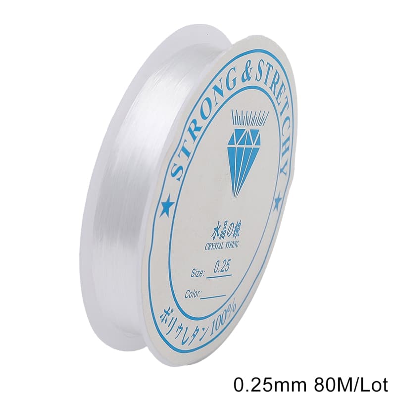 0.25 มม. - 0.8 มม. คริสตัลใส ลูกปัด สายสตริง ด้าย ไม่ยืด แข็งแรง สายไนล่อน สําหรับ DIY สร้อยคอ สร้อยข้อมือ เครื่องประดับ ทํา รูปที่ 8