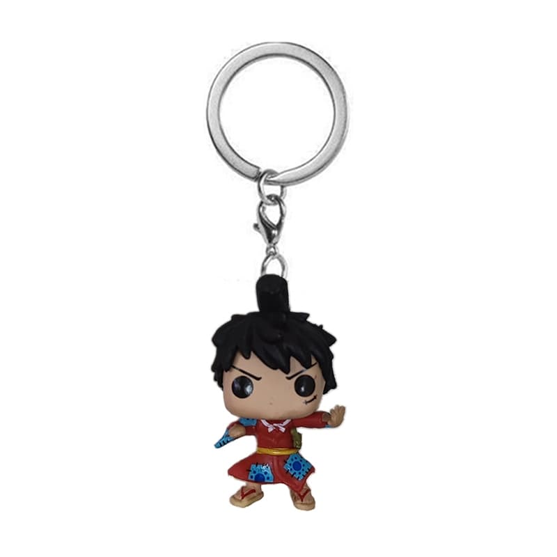 การ ์ ตูนกิโมโน Luff พวงกุญแจ Roronoa Chopper ตุ ๊ กตา Action Figures Collection ของเล ่ น Key Ring รูปที่ 3
