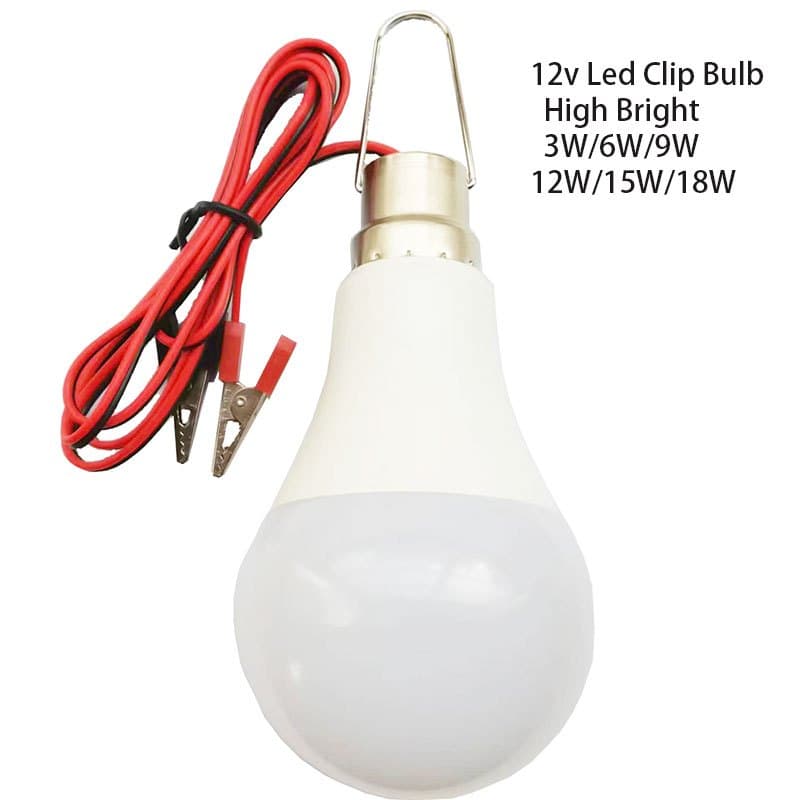 หลอดไฟ LED DC 12V 3W 6W 9W12W 15W 18W ความสว่างสูง สําหรับตั้งแคมป์ รูปที่ 1