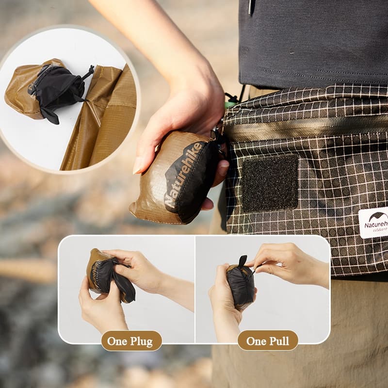 Naturehike กระเป๋าปิกนิก กันน้ํา ความจุขนาดใหญ่ แบบพกพา พับได้ 28 ลิตร เป็นมิตรกับสิ่งแวดล้อม รูปที่ 5
