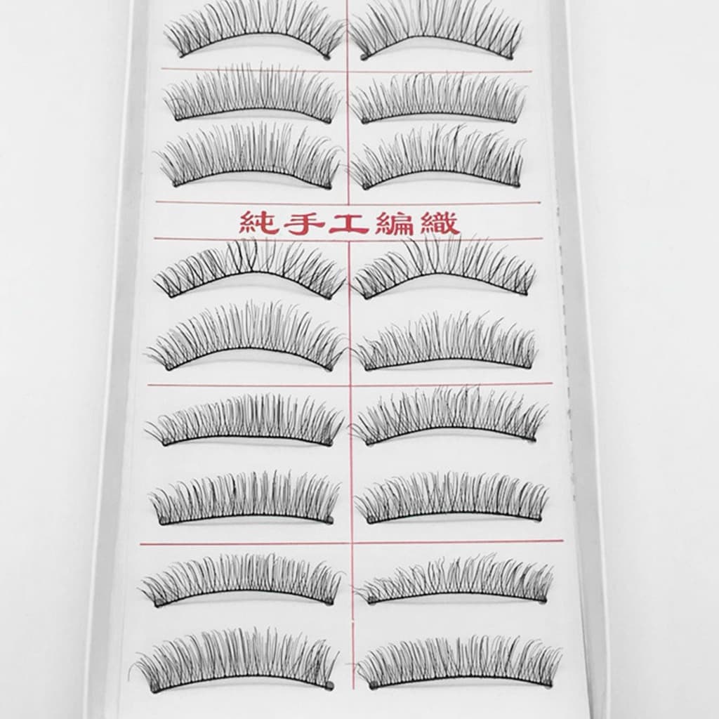 ขนตาปลอม สไตล์ไต้หวัน 10 คู่ #216 #217 #218 #219Lash เทปต่อขนตา แบบนุ่ม พร้อมคลัสเตอร์ สําหรับแต่งหน้า รูปที่ 6