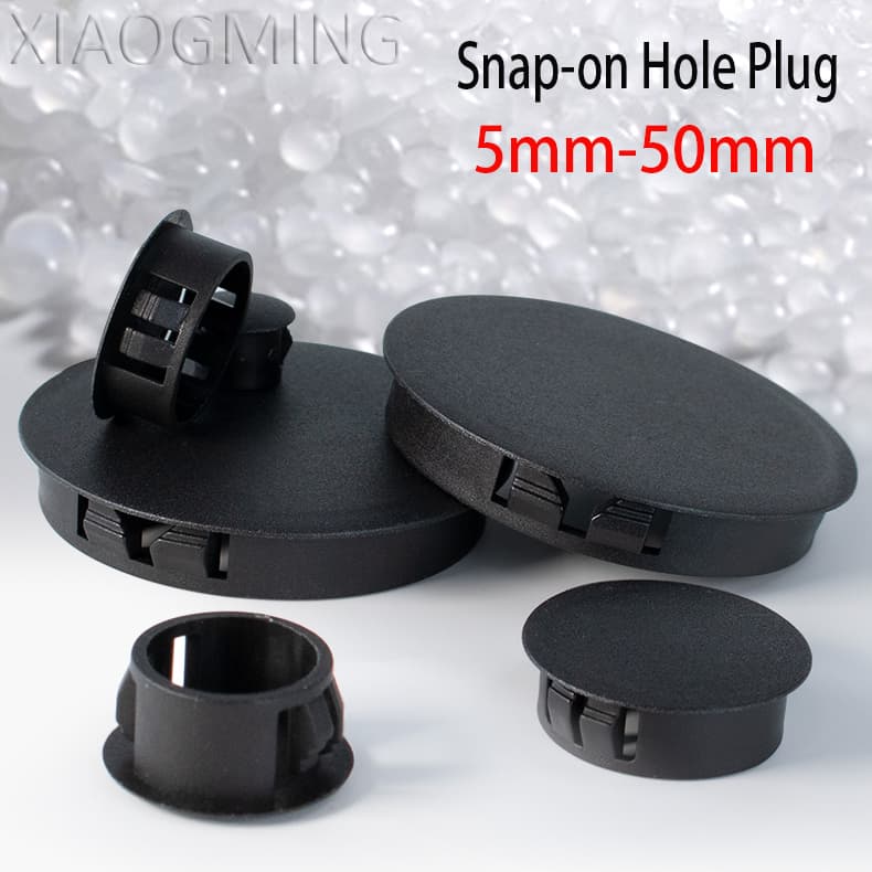 จุกปิดรูพลาสติก PVC ไนล่อน สีดํา 5 มม.-50 มม. PA66 รูปที่ 1
