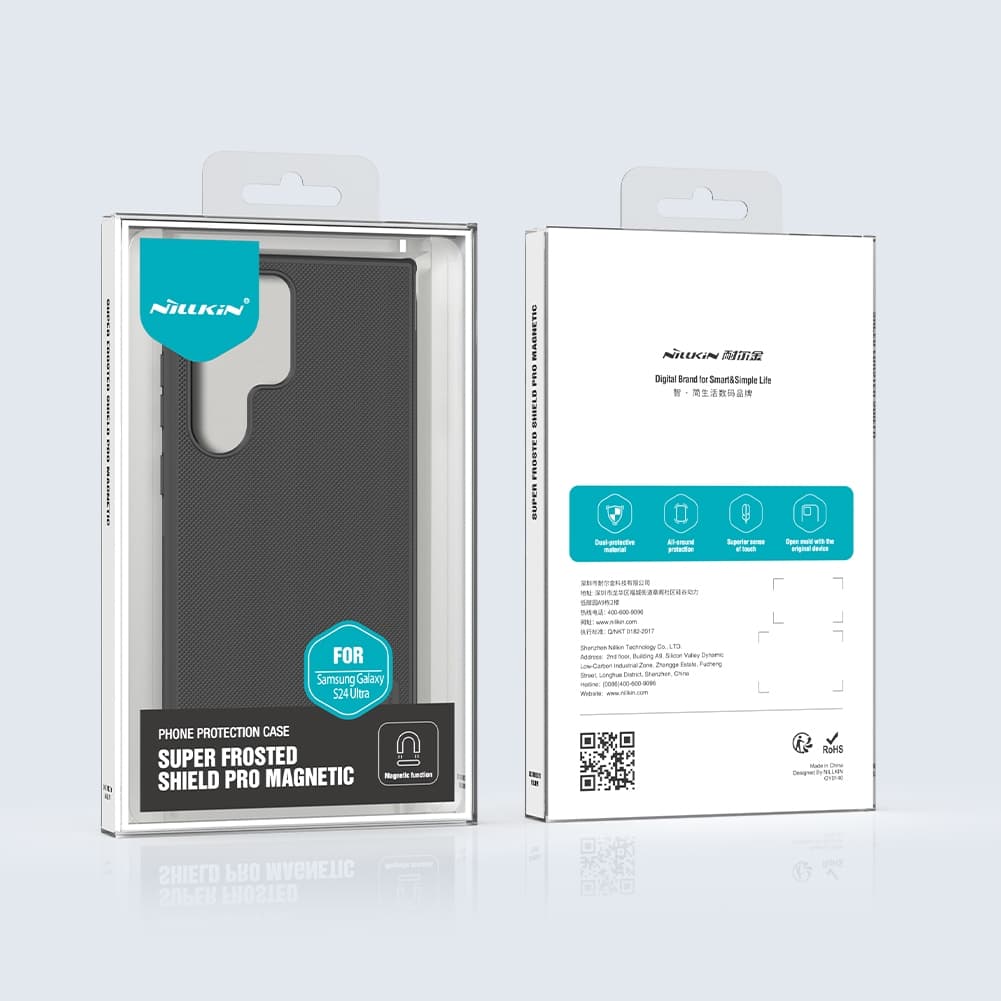 Nillkin Magnetic Shield Pro สําหรับ Samsung Galaxy S25 Ultra S25 FE S24 Ultra S23 Ultra เคสโทรศัพท์ป้องกันลายนิ้วมือกันกระแทกกลับ Cove รูปที่ 9
