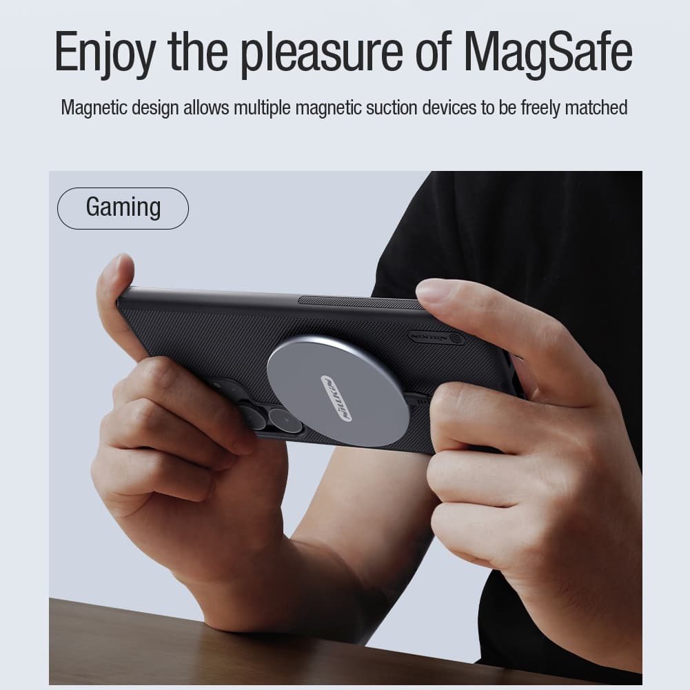 Nillkin Magnetic Shield Pro สําหรับ Samsung Galaxy S25 Ultra S25 FE S24 Ultra S23 Ultra เคสโทรศัพท์ป้องกันลายนิ้วมือกันกระแทกกลับ Cove รูปที่ 2