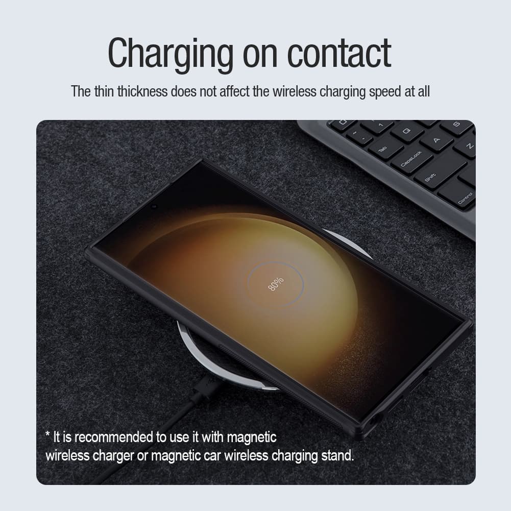 Nillkin Magnetic Shield Pro สําหรับ Samsung Galaxy S25 Ultra S25 FE S24 Ultra S23 Ultra เคสโทรศัพท์ป้องกันลายนิ้วมือกันกระแทกกลับ Cove รูปที่ 7