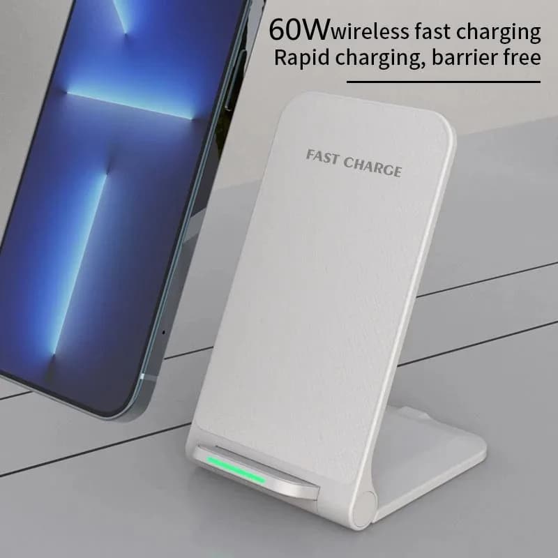 แท่นชาร์จไร้สาย 60W สําหรับ iPhone 15 14 13 12 11 Pro X Samsung S21 S20 รูปที่ 8