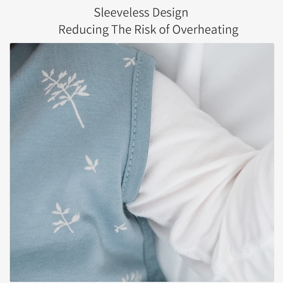 Insular Baby Sleep Sack Sleepping กระเป๋า Unisex แขนกุดผ้าฝ้าย 100% Wearable ชุดเครื่องนอนผ้าห่มฤดูร้อนนุ่มสําหรับทารกเด็กวัยหัดเดิน รูปที่ 3