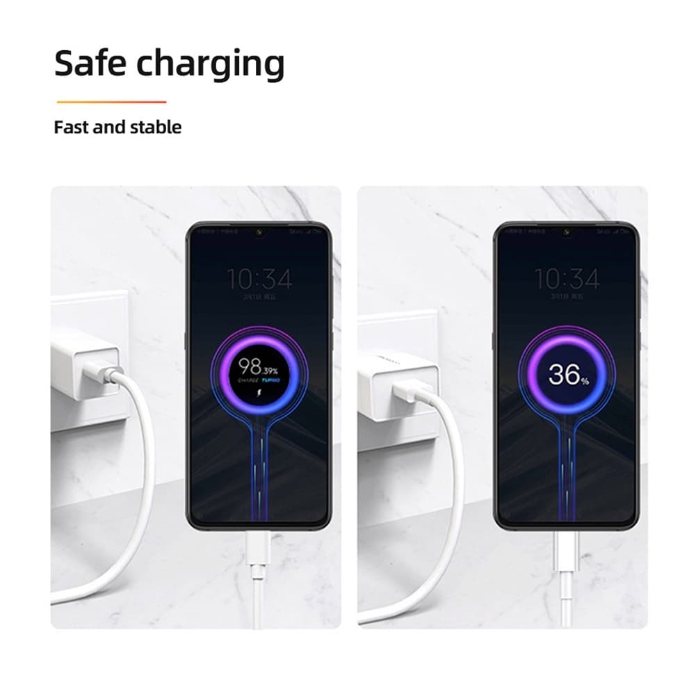 เข้ากันได้ Xiaomi 6A USB TypeC Fast Charging Cable สายชาร์จเทอร์โบ USB Type C 6A 67W 120W สําหรับ Mi Redmi Note 10 11 Poco F3 X3 รูปที่ 7