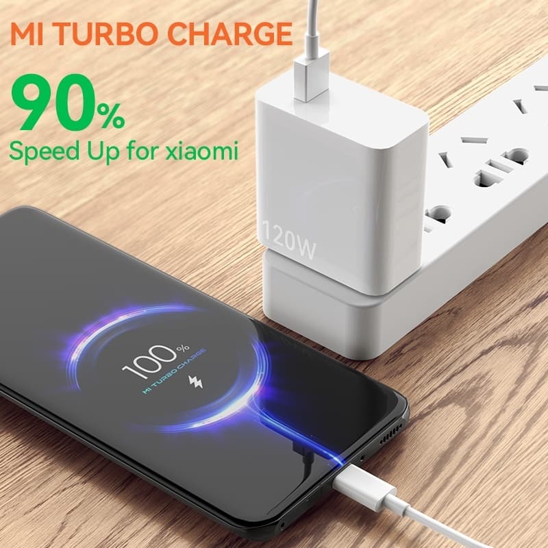เข้ากันได้ Xiaomi 6A USB TypeC Fast Charging Cable สายชาร์จเทอร์โบ USB Type C 6A 67W 120W สําหรับ Mi Redmi Note 10 11 Poco F3 X3 รูปที่ 5