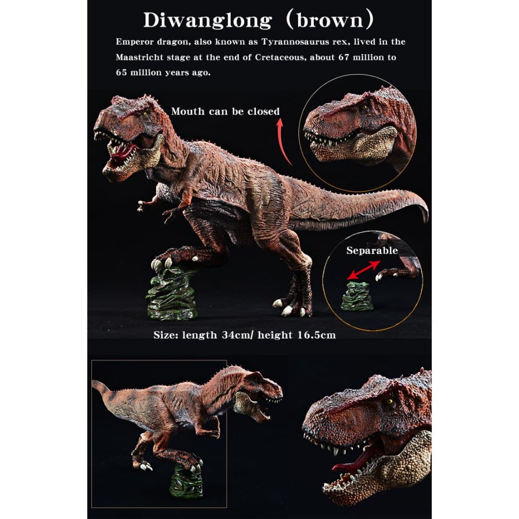 โมเดลฟิกเกอร์ไดโนเสาร์ Jurassic Brinquedo Savage Tyrannosaurus Rex Velociraptor Mosasaur ของเล่นสําหรับเด็ก รูปที่ 2