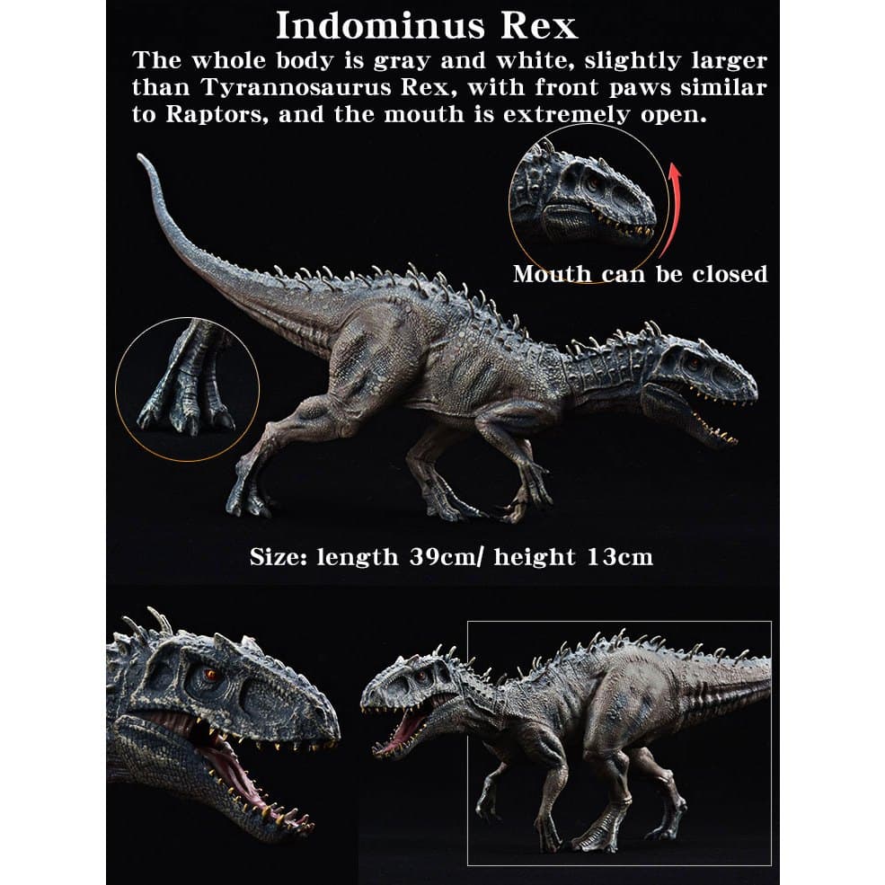 โมเดลฟิกเกอร์ไดโนเสาร์ Jurassic Brinquedo Savage Tyrannosaurus Rex Velociraptor Mosasaur ของเล่นสําหรับเด็ก รูปที่ 5