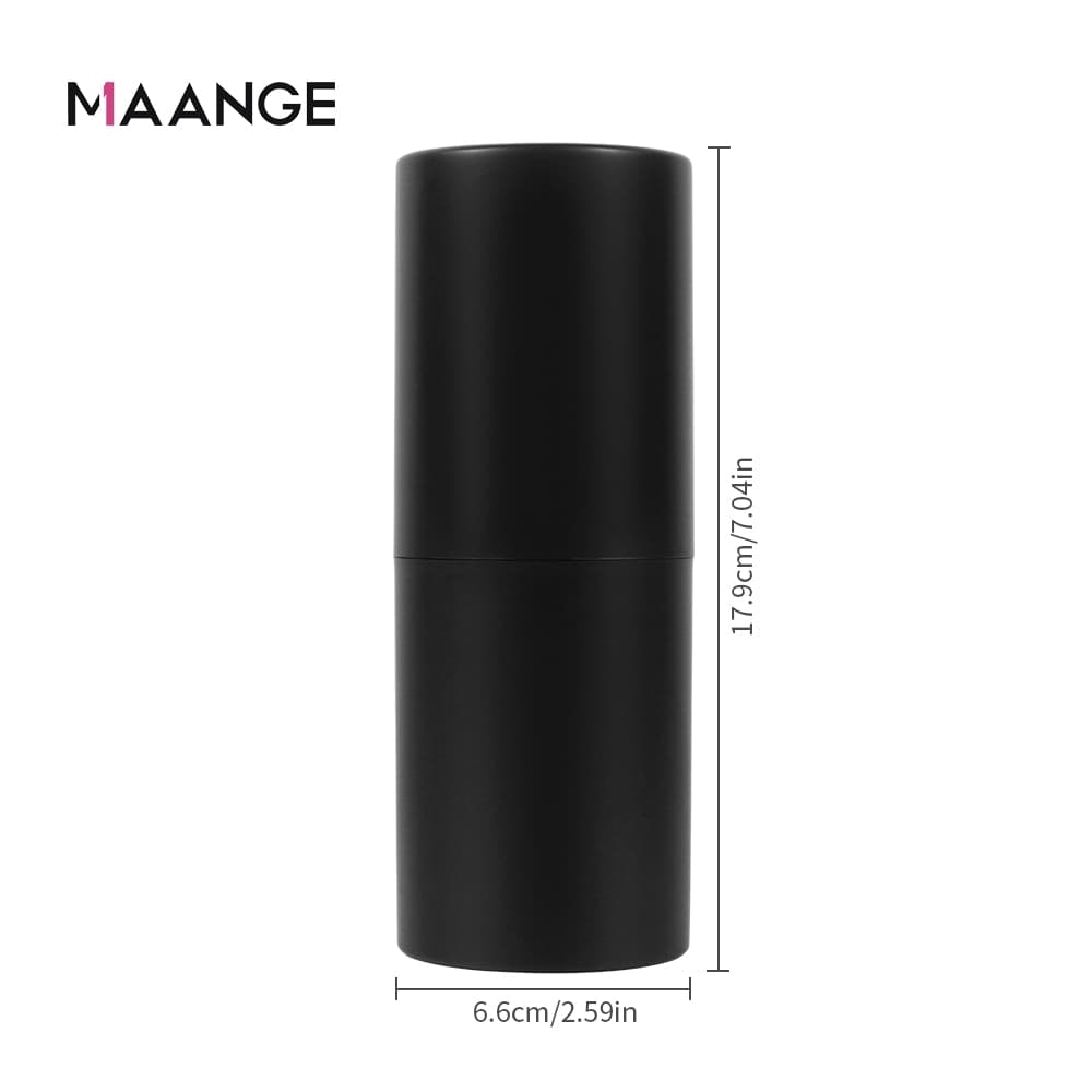 MAANGE หนัง pu กระบอกแปรงแต่งหน้า กันฝุ่น ที่เก็บแปรงแต่งหน้า มัลติฟังก์ชั่น กระเป๋าเครื่องสําอาง 0169 รูปที่ 9