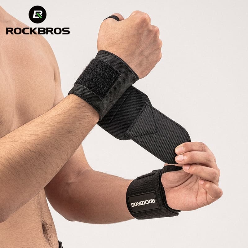 ROCKBROS สายรัดข้อมือกีฬา ผู้ชายและผู้หญิง ฟิตเนส ปลอกข้อมือ ป้องกันเคล็ดขัดยอก ผ้าพันแผล ผ้าพันแผล ดูดซับเหงื่อ รูปที่ 9