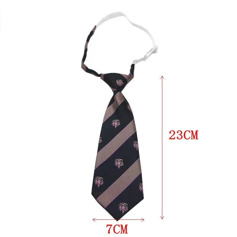 เด็กอนุบาล เน็คไทสีทึบแคนดี้ เด็ก bowtie เด็กผู้หญิง นักเรียนชายสั้น mini Lazy Tie รูปที่ 3