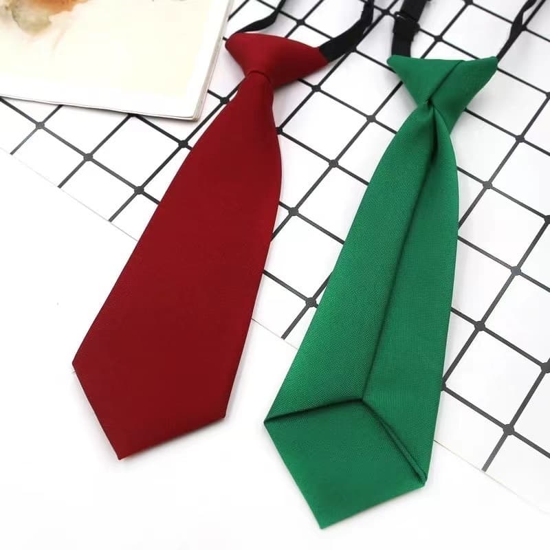 เด็กอนุบาล เน็คไทสีทึบแคนดี้ เด็ก bowtie เด็กผู้หญิง นักเรียนชายสั้น mini Lazy Tie รูปที่ 7