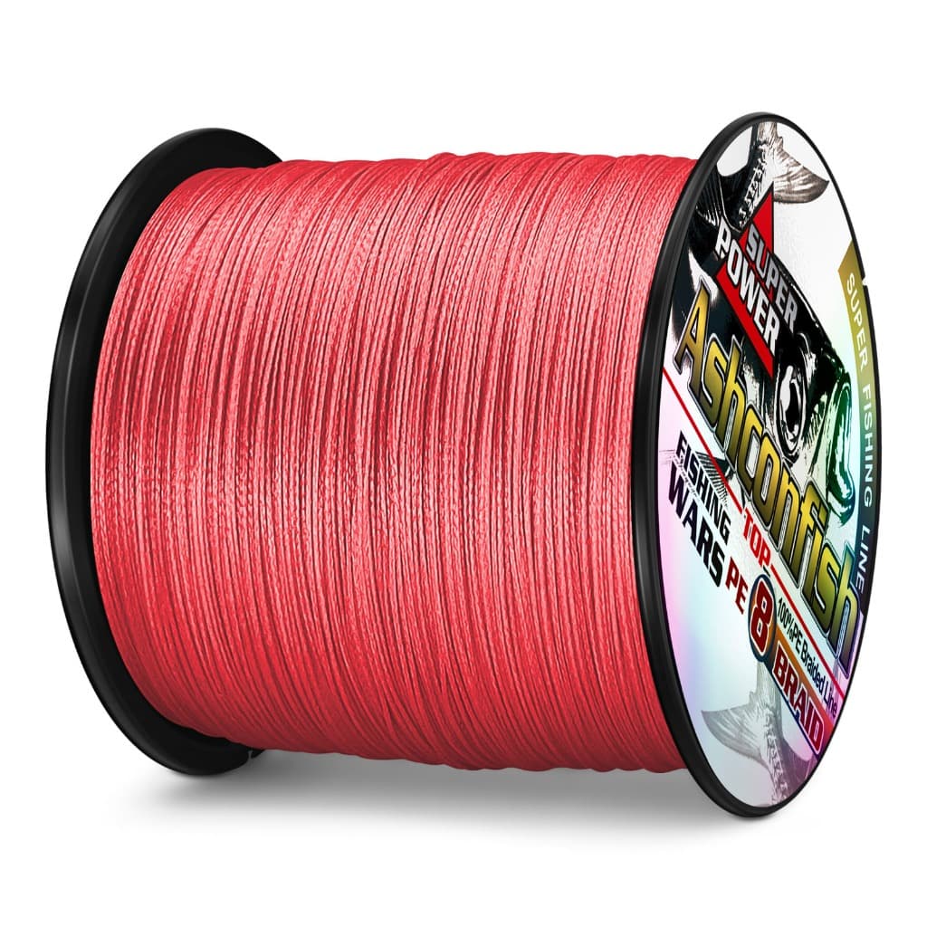 Ashconfish สายเอ็นตกปลาถัก PE X8 1000 ม. สีดํา แดง 8 เส้น รูปที่ 4