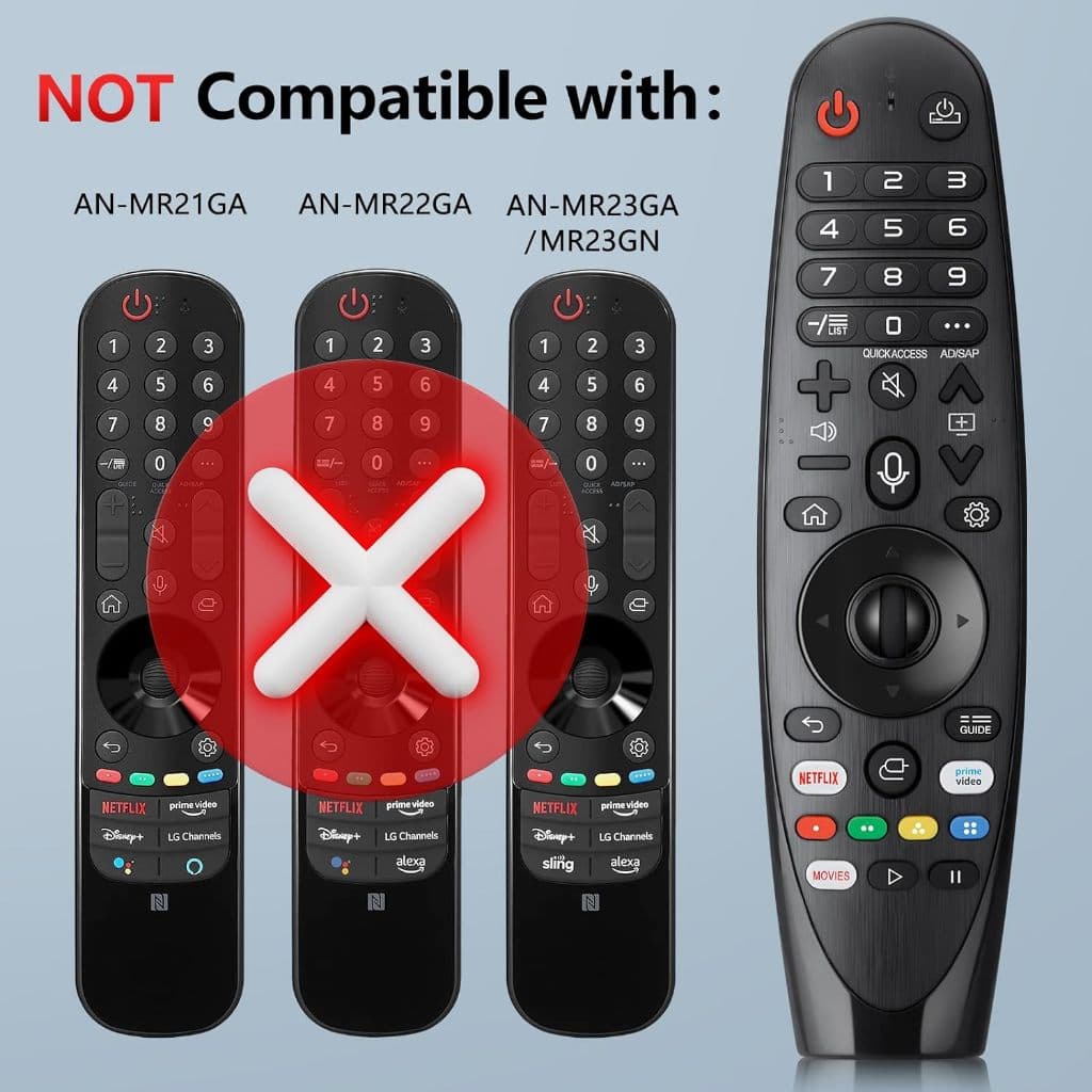 รีโมตคอนโทรล แบบเปลี่ยน สําหรับสมาร์ททีวี LG AN-MR19BA LG Smart TV พร้อมฟังก์ชั่นจดจําเสียง และตัวชี้ รูปที่ 3