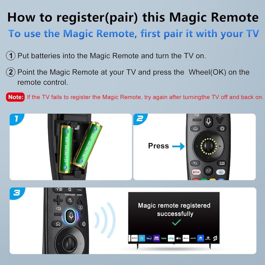 รีโมตคอนโทรล แบบเปลี่ยน สําหรับสมาร์ททีวี LG AN-MR19BA LG Smart TV พร้อมฟังก์ชั่นจดจําเสียง และตัวชี้ รูปที่ 4