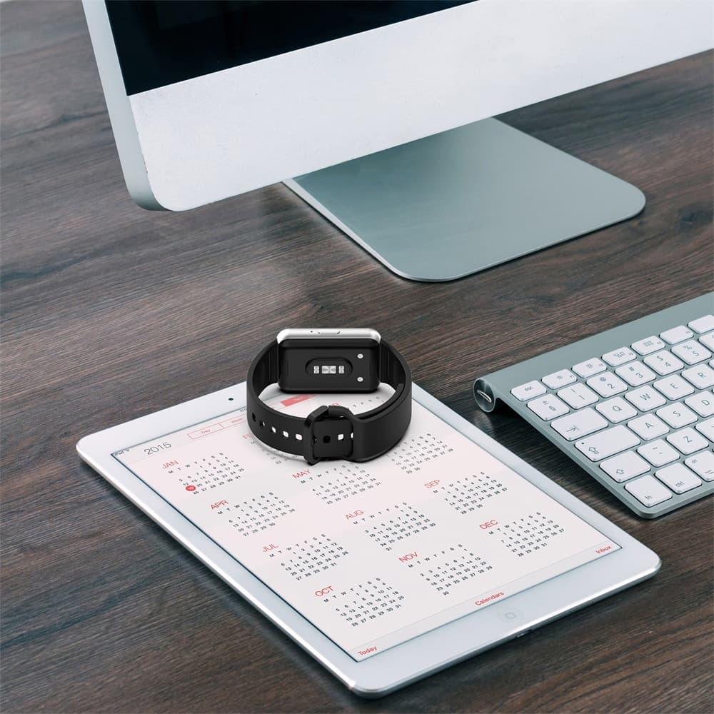 สายนาฬิกาข้อมือซิลิโคน แบบนิ่ม สําหรับ Galaxy Fit 3 รูปที่ 5
