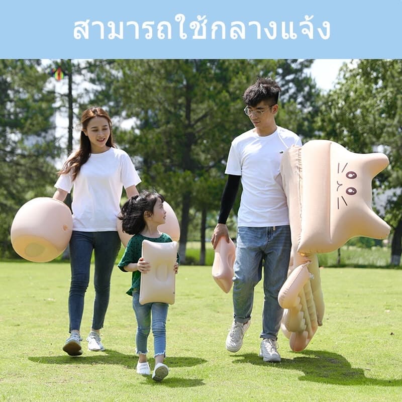 ที่นอนในรถ ที่นอนเบาะหลังรถยนต์ อัพเกรดใหม่ เตียงลมในรถยนต์ เบาะนอนกลางแจ้ง รูปที่ 6