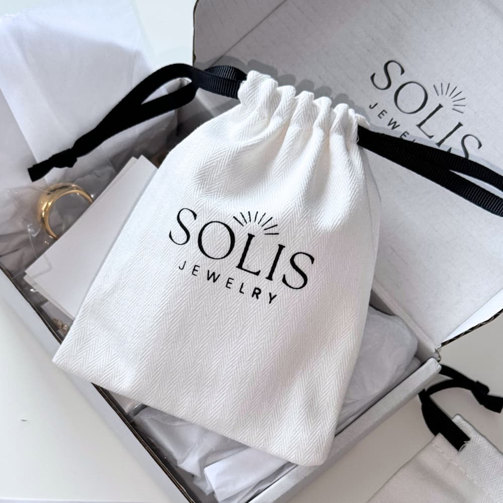SOLIS JEWELRY กระเป๋าใส่เครื่องประดับผ้าฝ้าย รูปที่ 2