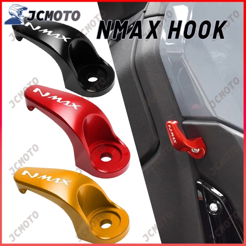 ตะขอแขวนหมวกกันน็อค โลหะผสม CNC สําหรับรถจักรยานยนต์ YAMAHA NMAX 155 NMAX V2 2020-2024 รูปที่ 1